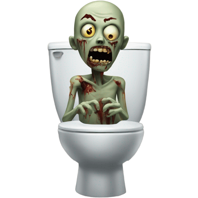 Zombie in a toilet emoji