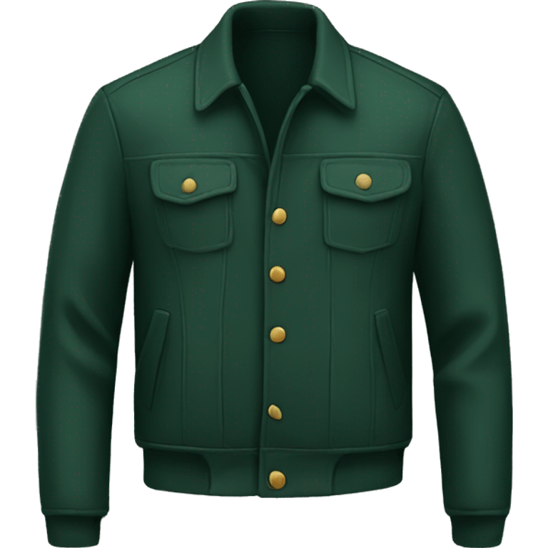 Casual men's jacket that's dark green emoji