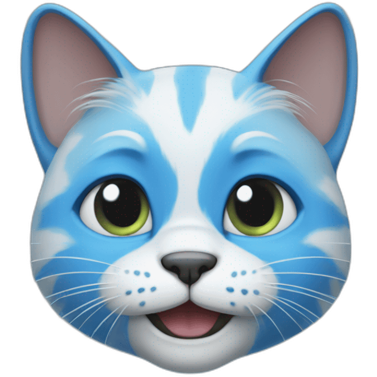 Blue Smurf cat emoji