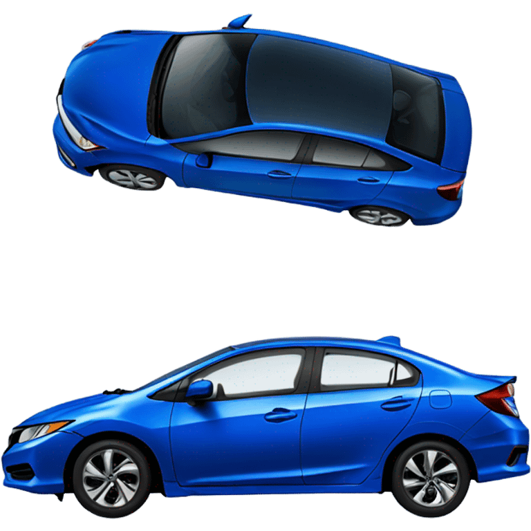 2015 Blue Honda Civic emoji