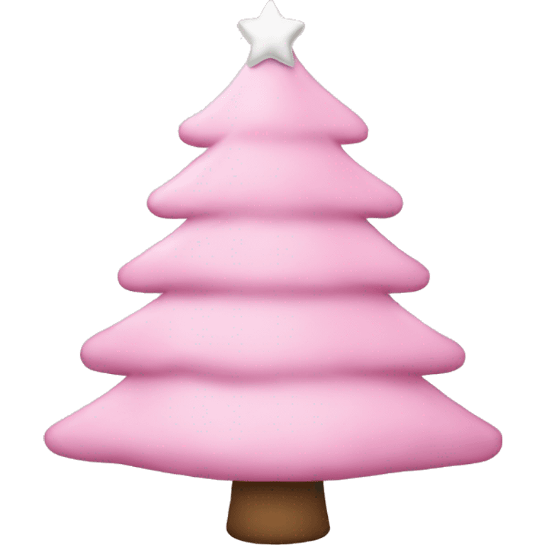 light pink christmas tree  emoji