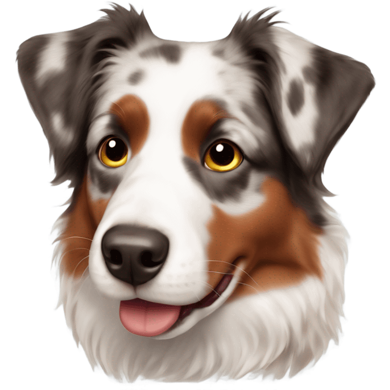 Red Merle Australian Shepherd  emoji