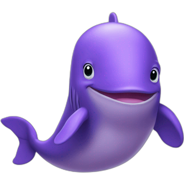 Purple whale emoji