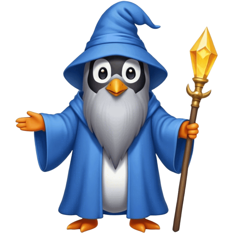 Penguin Wizard emoji