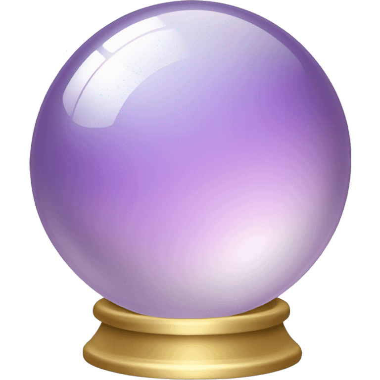 crystal ball sparkles glossy Pastel lilac-gradient emoji