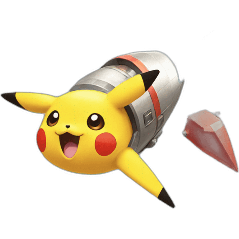 Pikachu rocket emoji