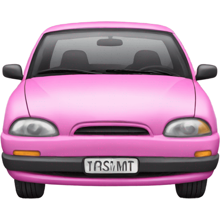 pink car emoji