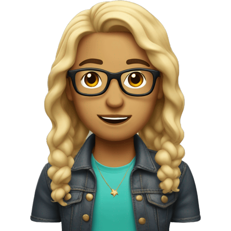 Nerdy starstruck Memoji  emoji