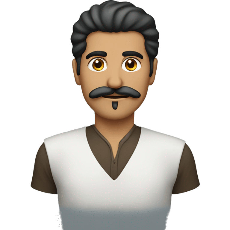 middle-eastern man with moustache emoji