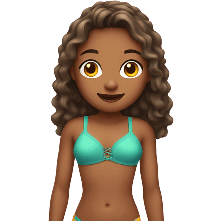 Girl in bathing suit emoji