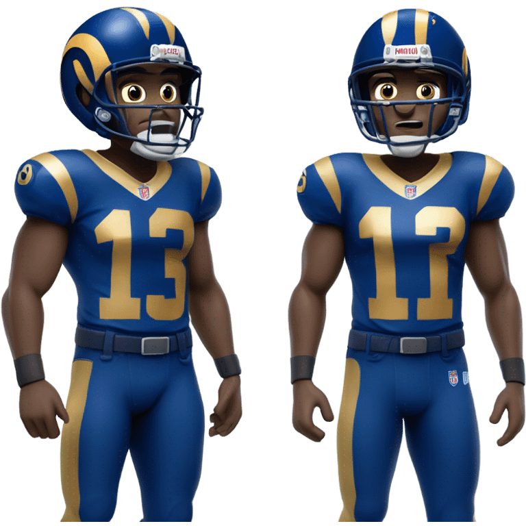 La rams football player emoji