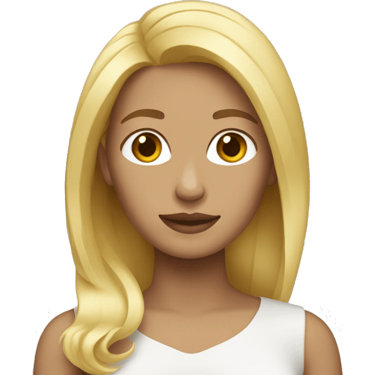 make the woman blond hair emoji