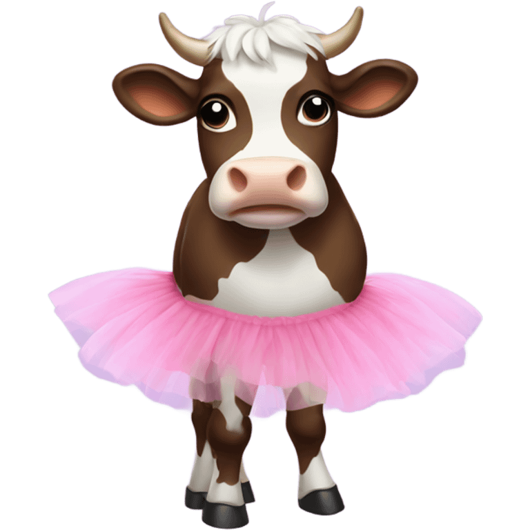 cow with a tutu emoji