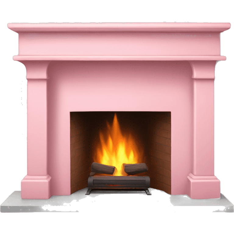 Light Pink fireplace  emoji