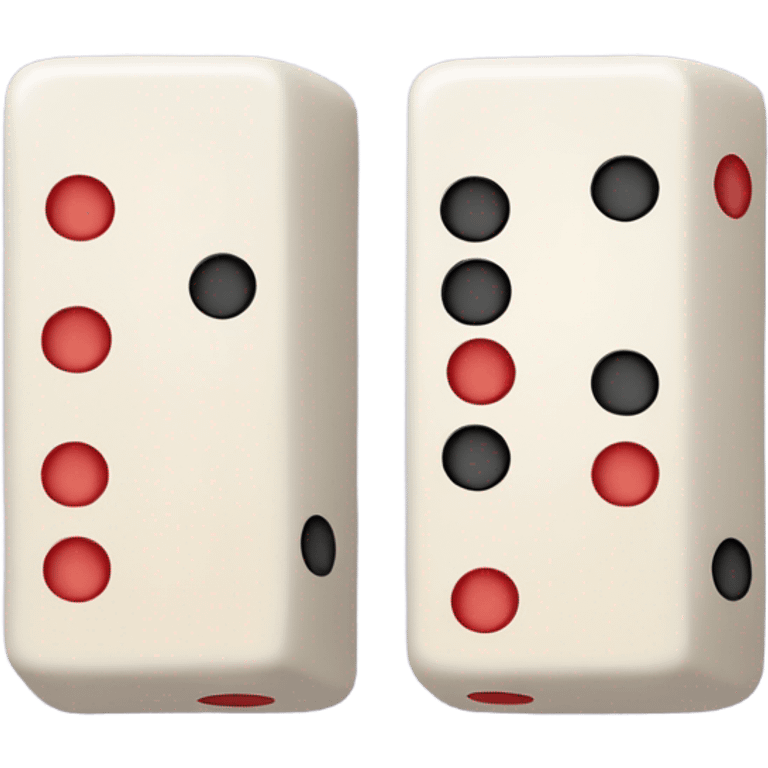 2 domino game pieces  emoji