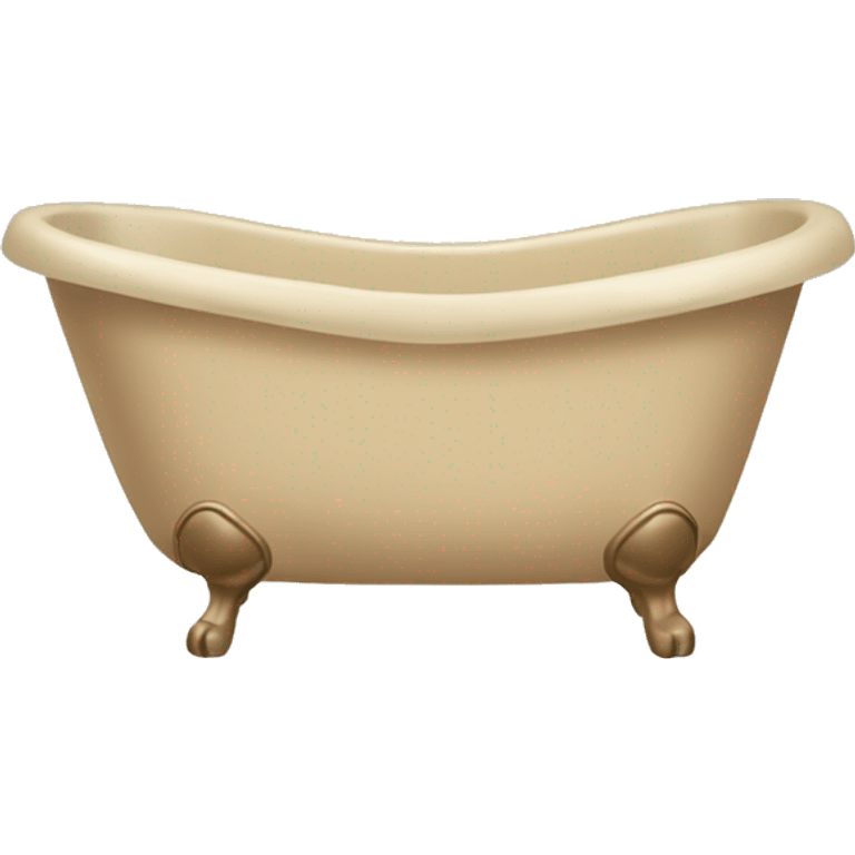 Beige astethic bathtub with bubbles emoji