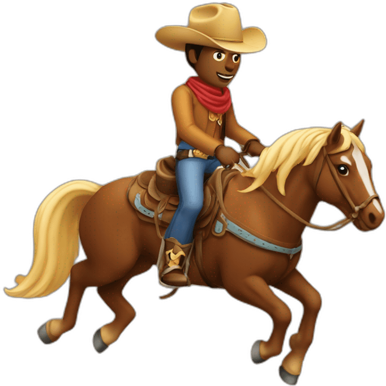 cowboy riding a horse emoji