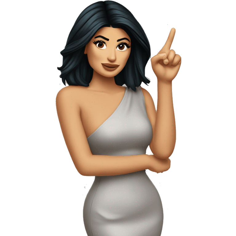 kylie jenner pointing on you emoji