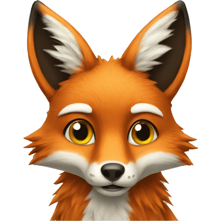 fox with caterpillar emoji