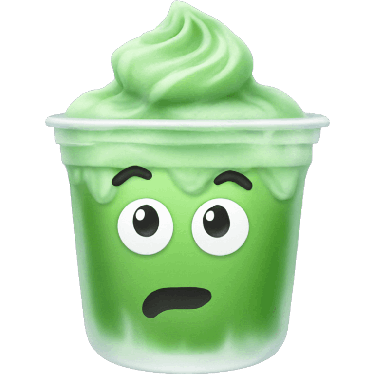 Ice matcha emoji