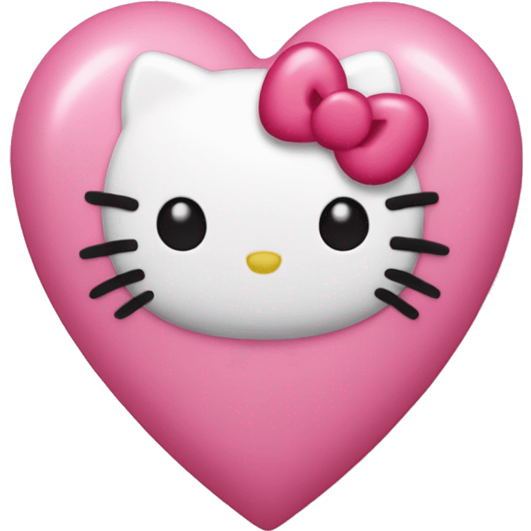 Hello kitty heart  emoji