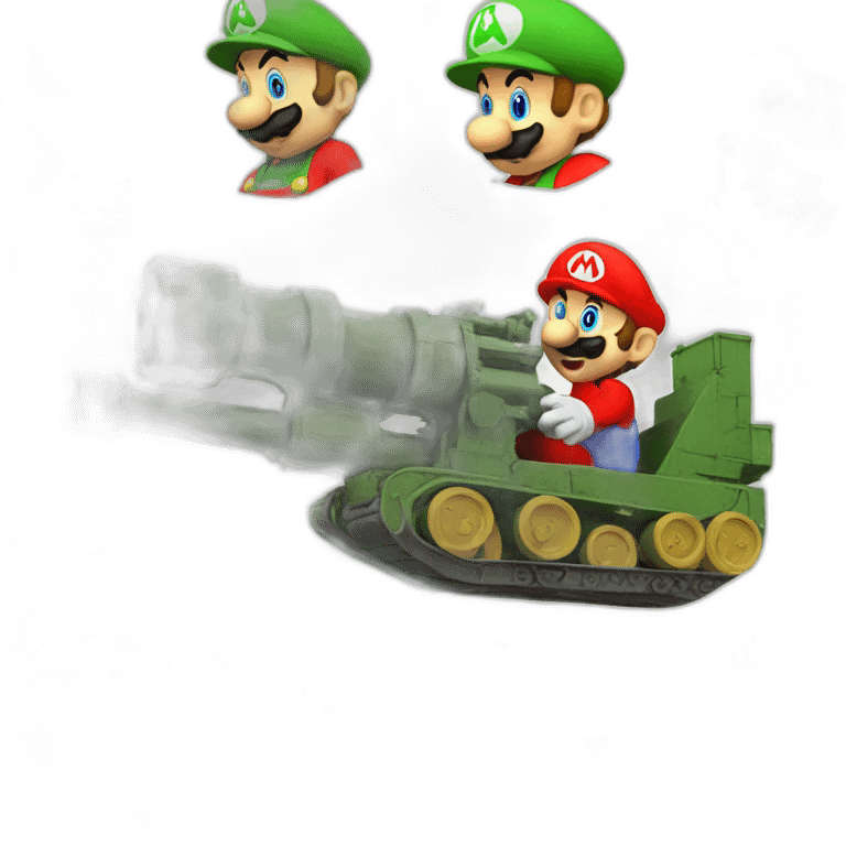 super mario using a howitzer emoji