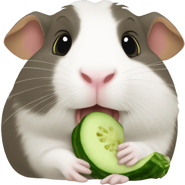 Guineapig eating cucumber emoji