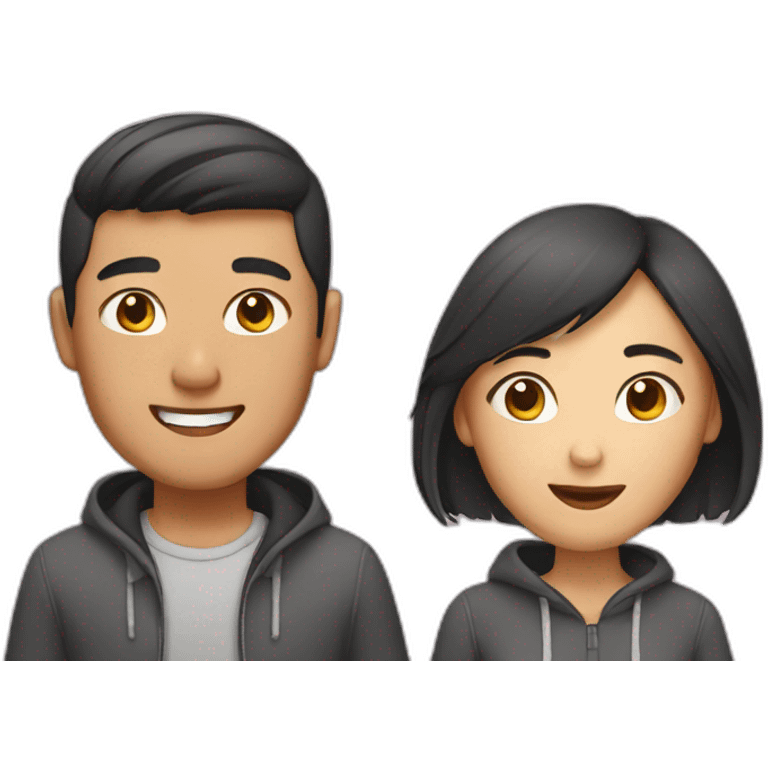 Asian couple emoji