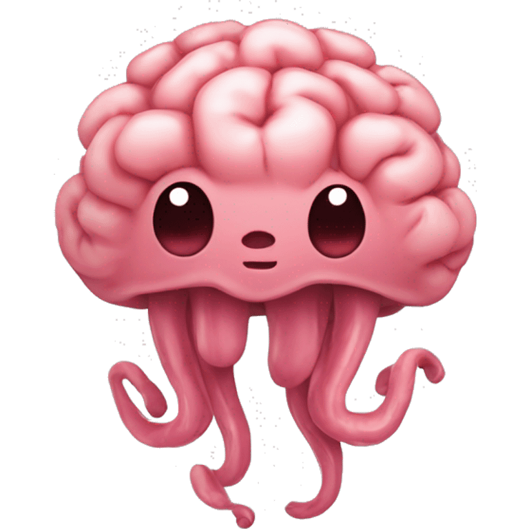 une puce avec un cerveau dedans emoji