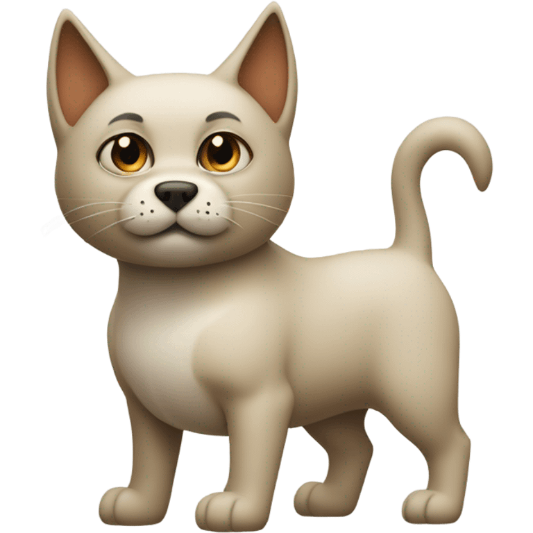 dog with a cat head emoji