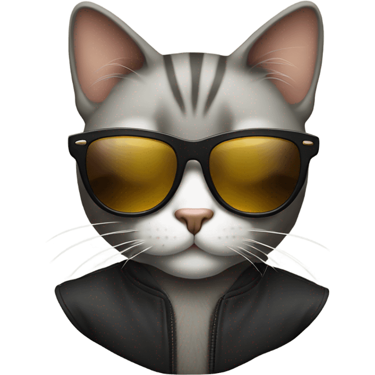 Cat with sunglasses emoji