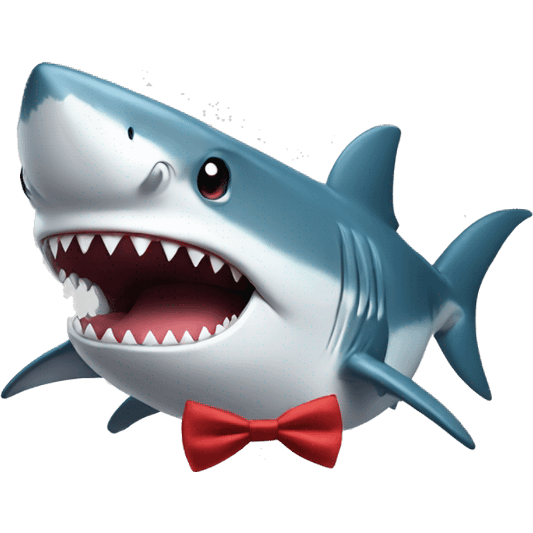 shark with a bow tie emoji