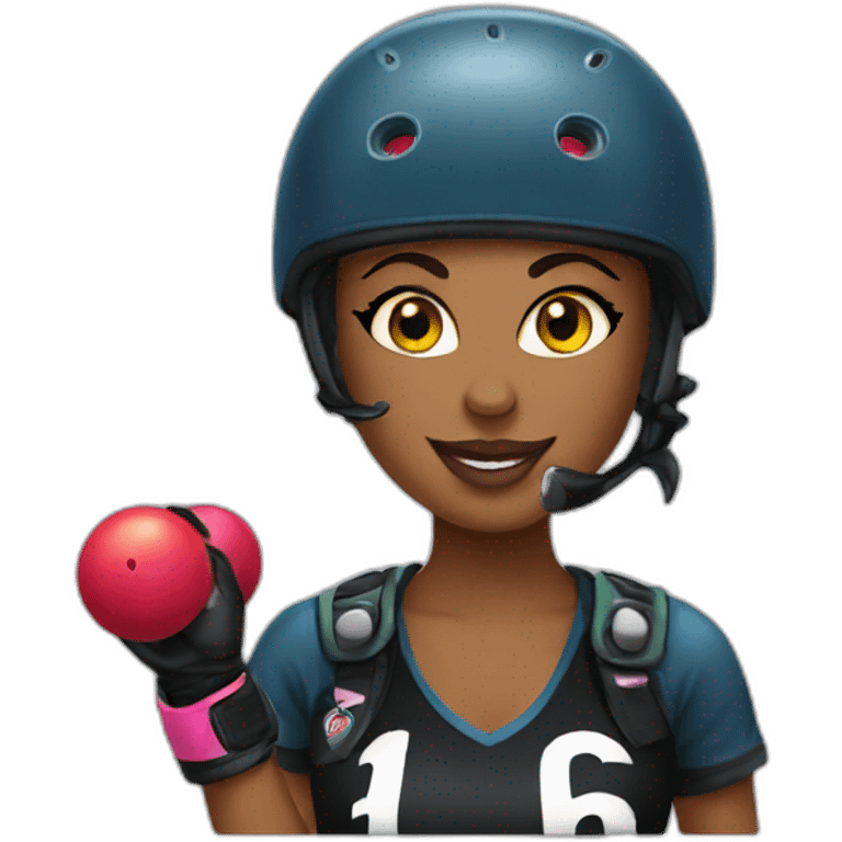 Roller derby emoji