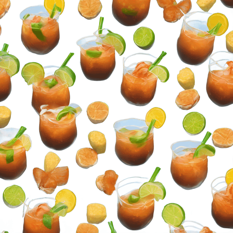 Cocktail de camarones Latino dish emoji