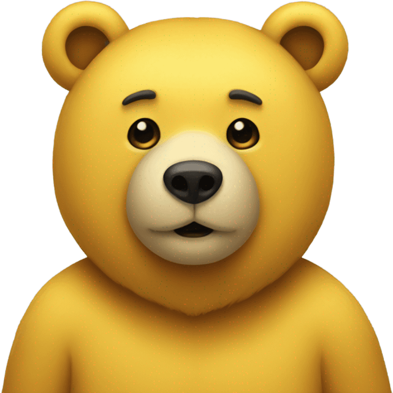 Yellow bear emoji