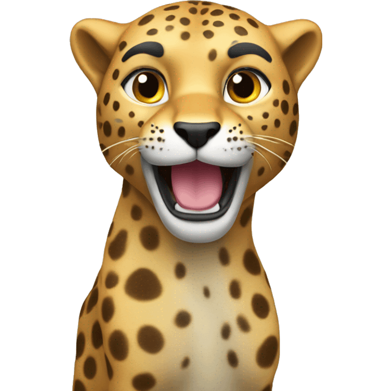 Enthusiastic dedication cheeta finance  emoji