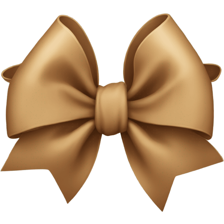 Light Brown bow  emoji