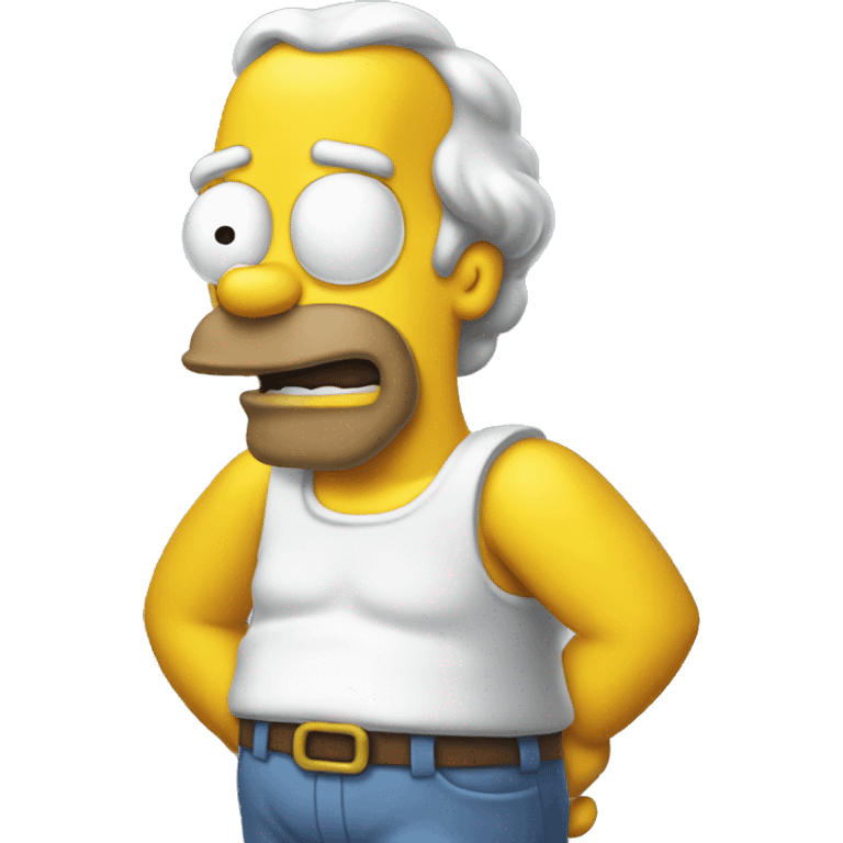 Homer qui frappe homer emoji