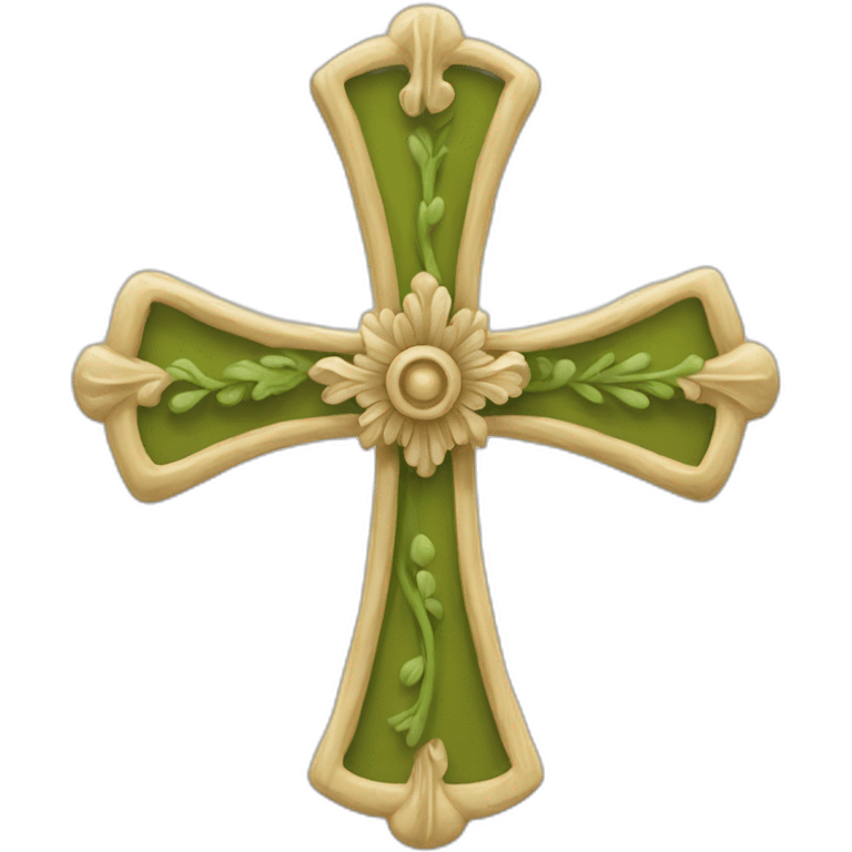 Huguenot cross emoji