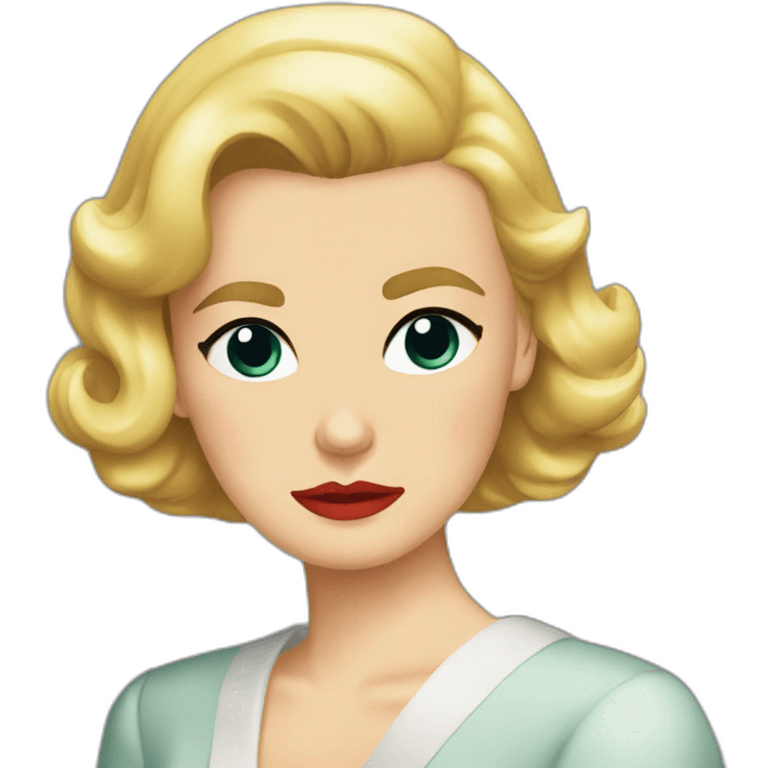 Grace kelly crying sad wearing black emoji