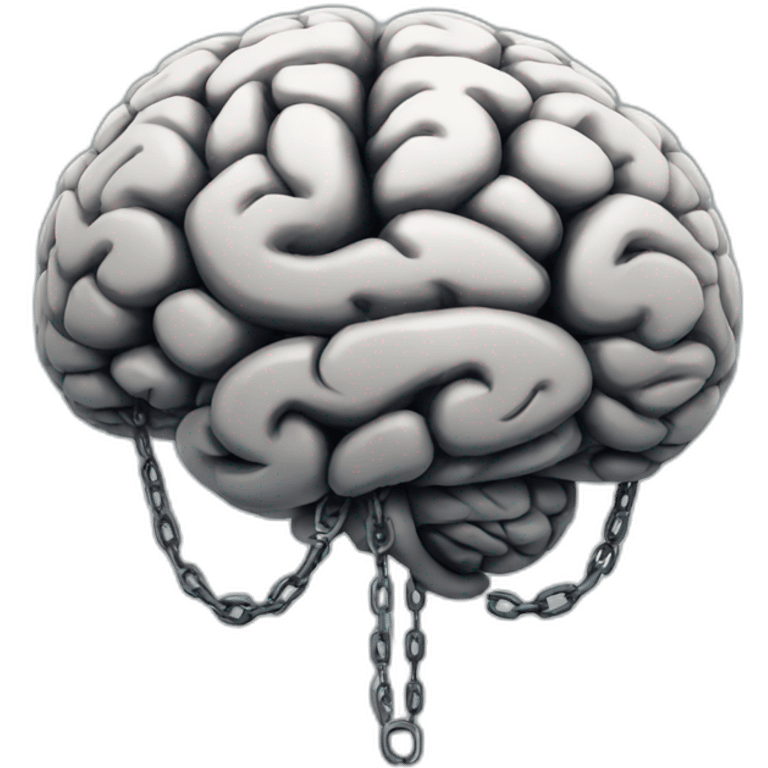 chained brain emoji