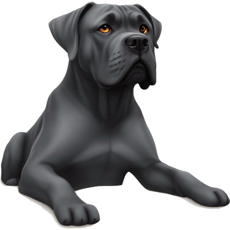 Cane corso on beach emoji