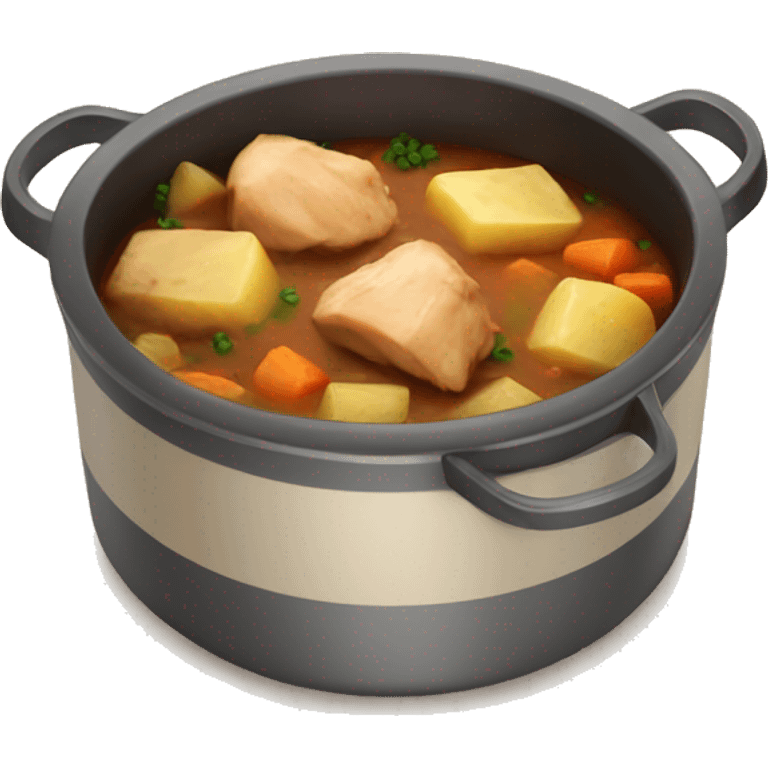 chicken chunk stew with cubed potatoes emoji