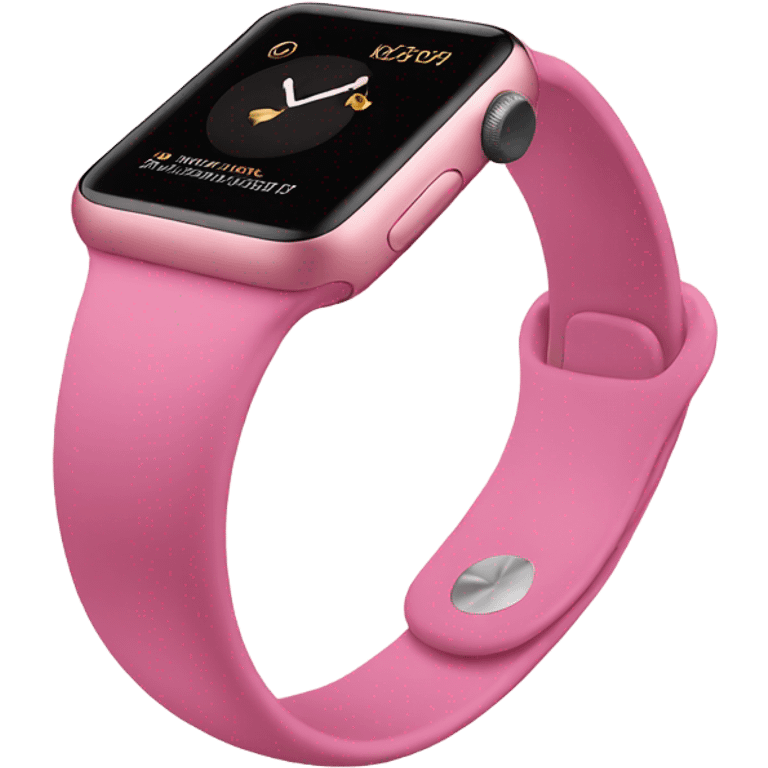 pink apple watch  emoji