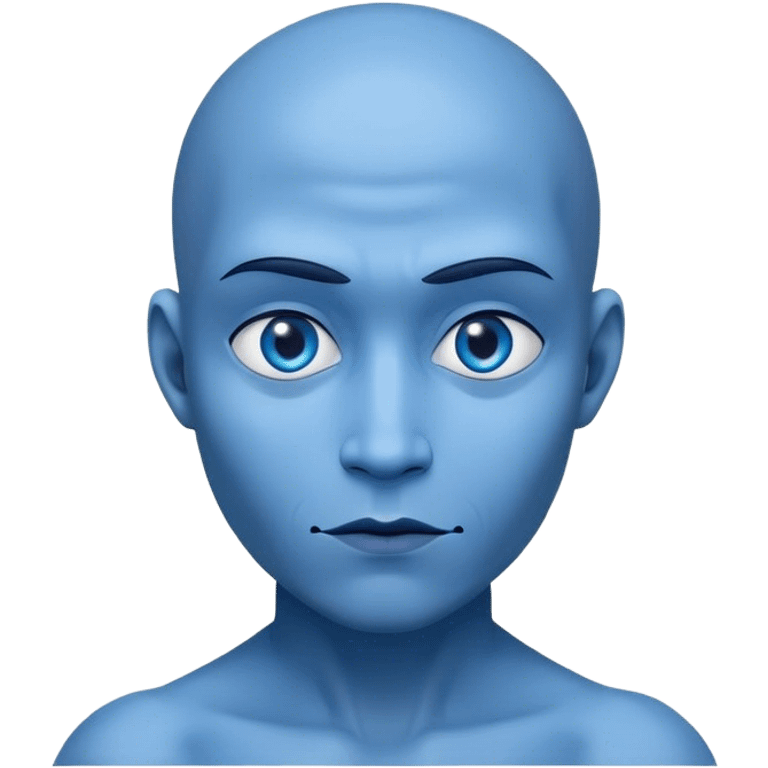 Blue Avatar standing emoji