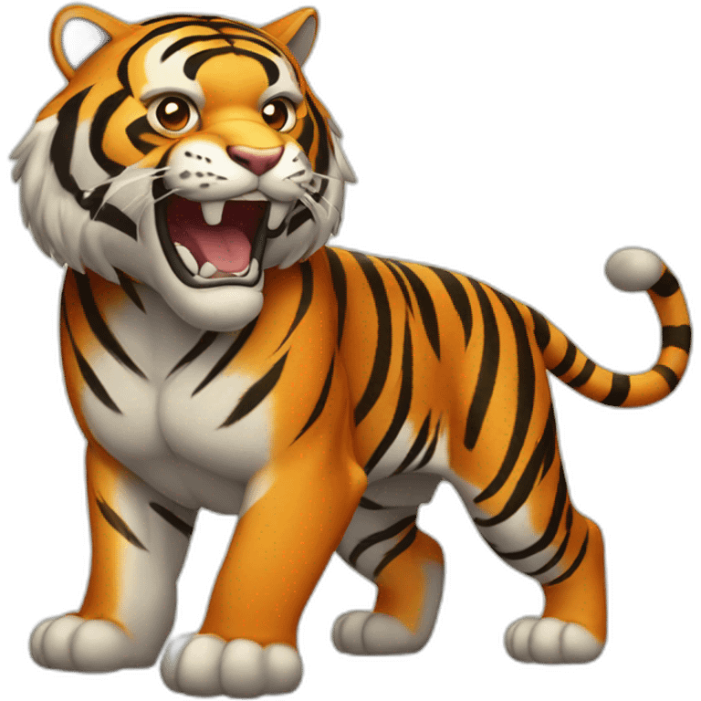 musclar tiger emoji