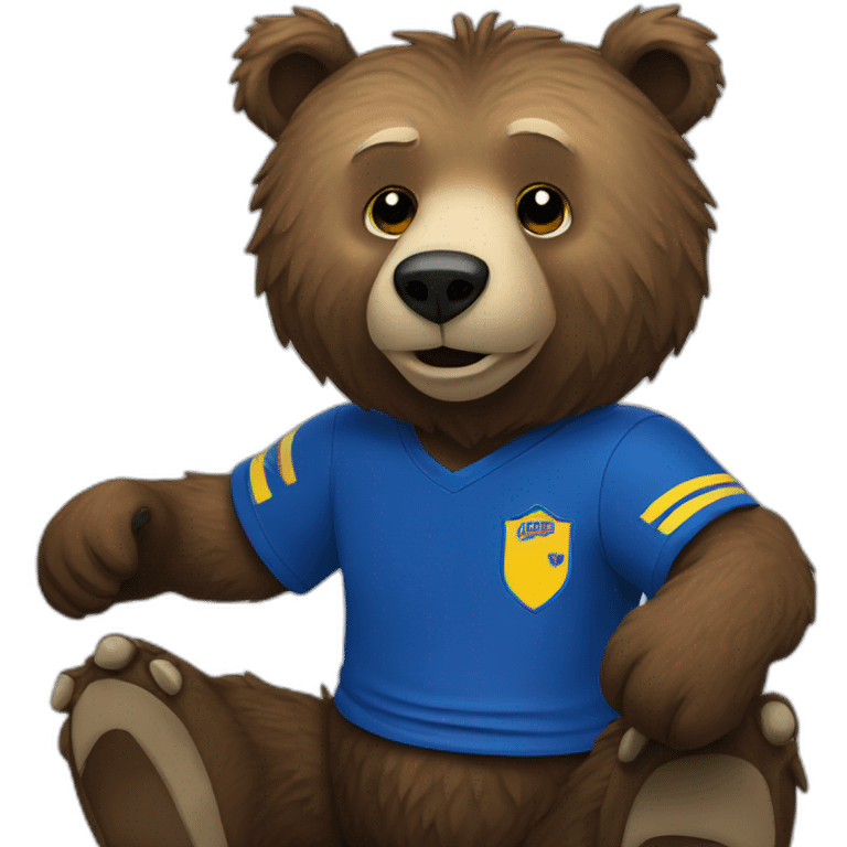 grizzly with Boca Juniors T-Shirt emoji