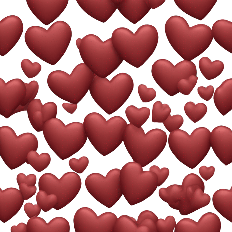 Dark red heart emoji