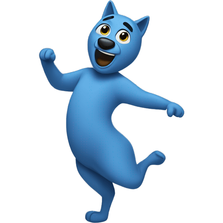 Bluey dancing emoji