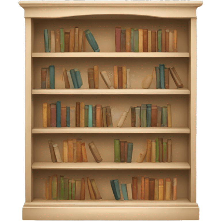 beige bookshelf emoji